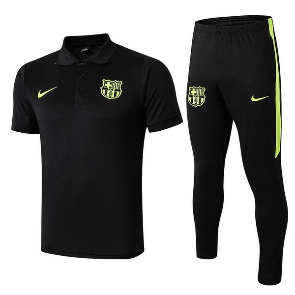 Polo Barcelona Conjunto Completo 2019 2020 Negro Verde